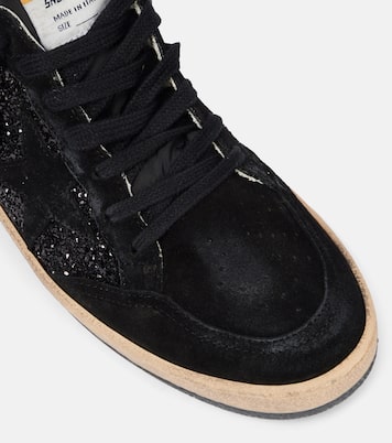 Ball Star suede-trimmed sneakers | Golden Goose