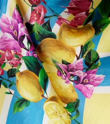 Bedrucktes Tuch Taormina aus Seiden-Twill | Dolce&Gabbana