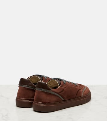 Sneakers Monili aus Veloursleder | Brunello Cucinelli