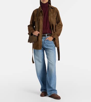 Sneakers Monili aus Veloursleder | Brunello Cucinelli