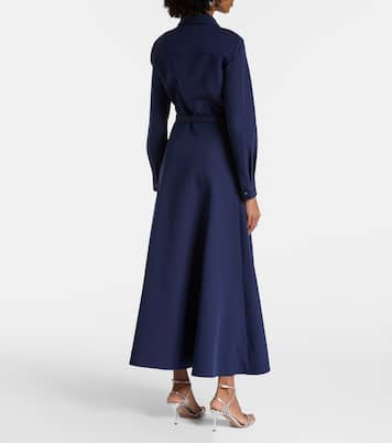 Vestido camisero de crepé con cinturón | Roland Mouret