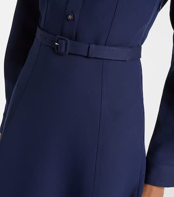 Vestido camisero de crepé con cinturón | Roland Mouret