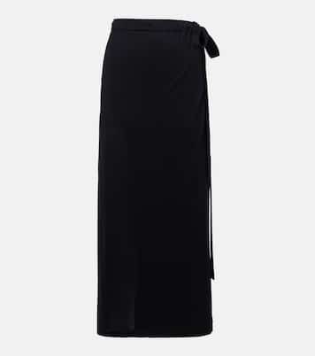 Cotton and silk midi skirt | Toteme