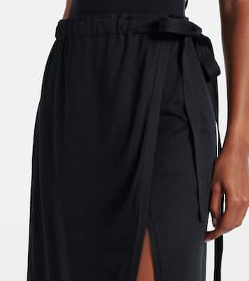 Cotton and silk midi skirt | Toteme