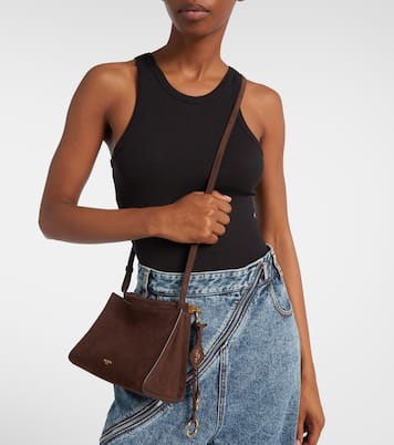 Le Click Small suede shoulder bag | Alaïa