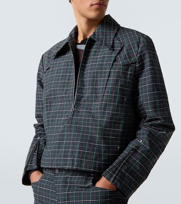 Kraner checked cotton-blend jacket | Kiko Kostadinov