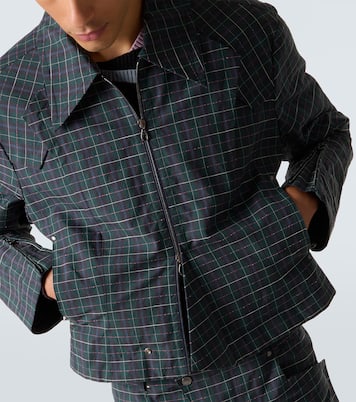 Kraner checked cotton-blend jacket | Kiko Kostadinov