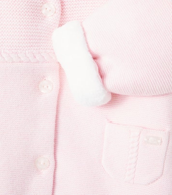 Baby knitted cotton, wool, and cashmere onesie | Tartine et Chocolat