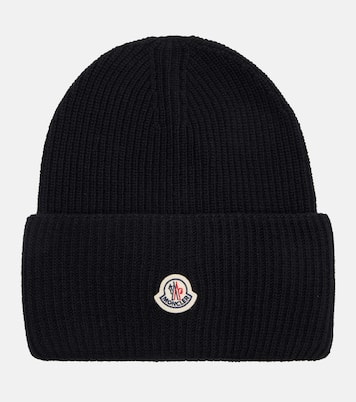 Ribbed-knit virgin wool beanie | Moncler