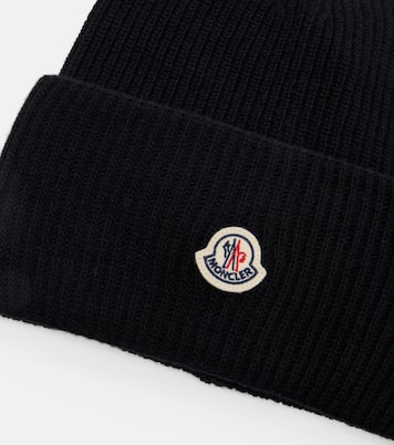 Ribbed-knit virgin wool beanie | Moncler