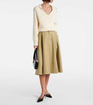 Pointy 55 patent leather slingback pumps | Gianvito Rossi