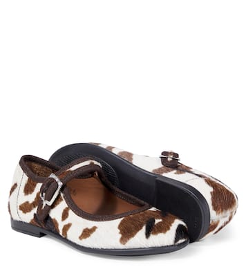 Ballerines Mary Jane en cuir façon poulain | PèPè