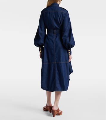 Vestido midi en denim | Zimmermann