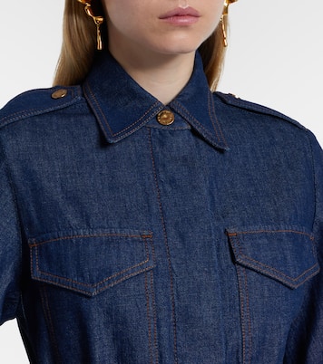 Vestido midi en denim | Zimmermann