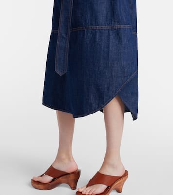 Vestido midi en denim | Zimmermann