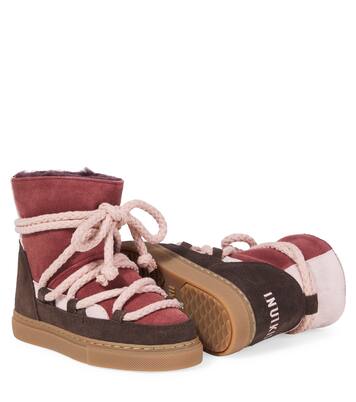 Classic shearling-lined suede snow boots | Inuikii Kids