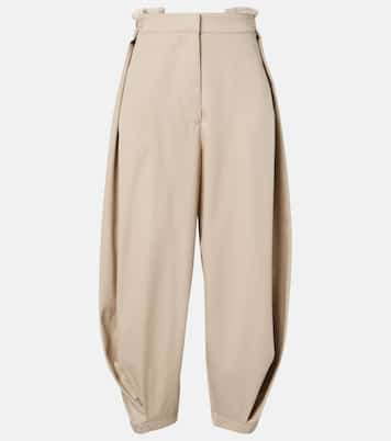 Cotton and silk twill balloon pants | Loewe