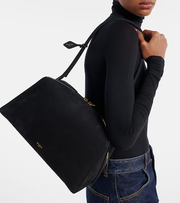 Sac Le Bouledogue Medium en daim | Alaïa