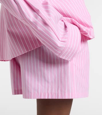 Striped cotton poplin shirt | Balenciaga