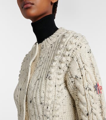 Cable-knit wool cardigan | Moncler Grenoble