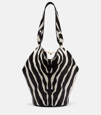 Sac Lotus Mini en cuir façon poulain et daim | Khaite