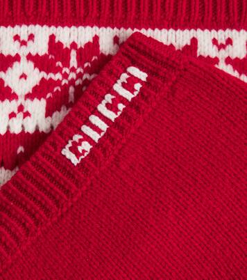 Fair Isle wool skirt | Gucci Kids