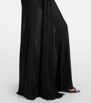 Floral-appliqué mesh gown | David Koma