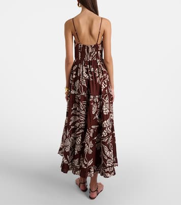 Robe longue Milena imprimée | Poupette St Barth