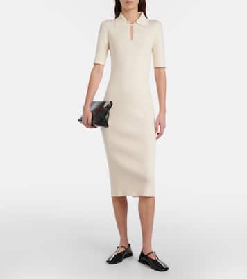Robe midi en laine | Jil Sander