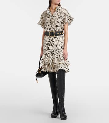 Polka-dot silk crêpe de chine top | Chloé