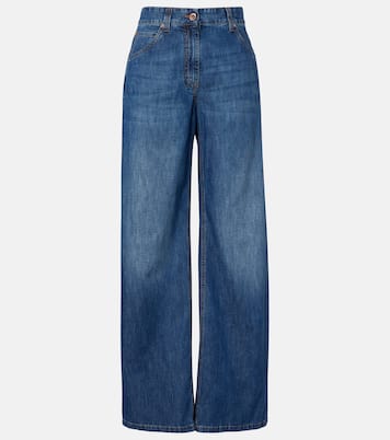 Jeans a gamba larga | Brunello Cucinelli
