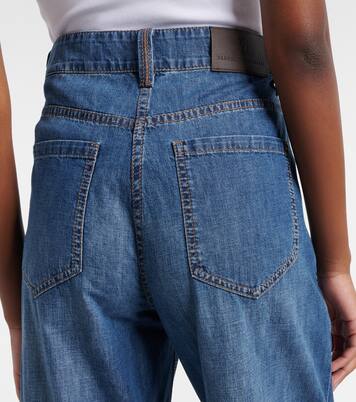 Jeans a gamba larga | Brunello Cucinelli