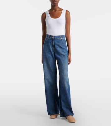 Jeans a gamba larga | Brunello Cucinelli