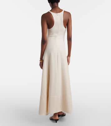 Cotton tweed maxi dress | Toteme