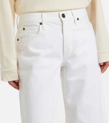 Jamie cropped barrel-leg jeans | Slvrlake