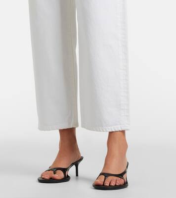 Jamie cropped barrel-leg jeans | Slvrlake