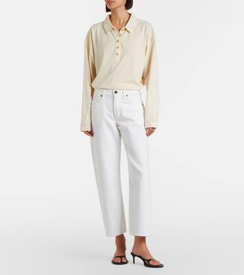 Jamie cropped barrel-leg jeans | Slvrlake