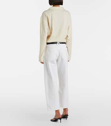 Jamie cropped barrel-leg jeans | Slvrlake