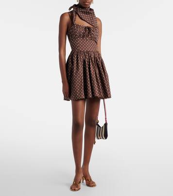 Robe en coton mélangé à pois | Rotate