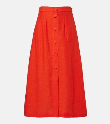 Amusante linen midi skirt | Eres