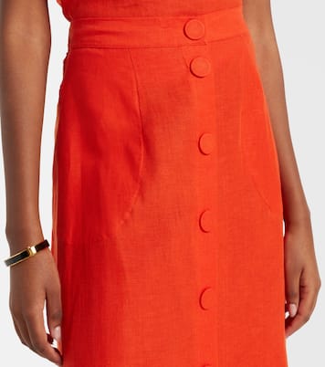 Amusante linen midi skirt | Eres