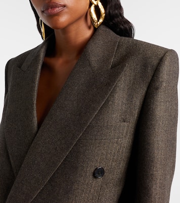 Blazer aus Wolle mit Fischgrätmuster | Saint Laurent