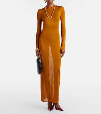 Abito lungo in maglia | Saint Laurent