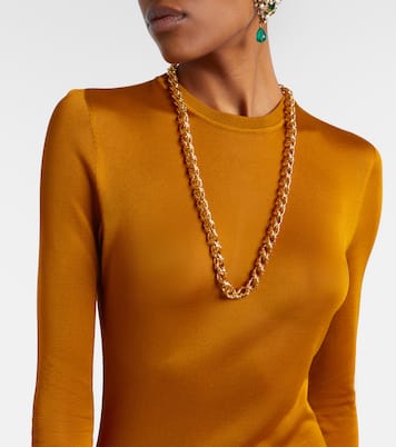 Abito lungo in maglia | Saint Laurent