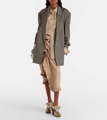 Embellished patchwork leather mules | Dries Van Noten