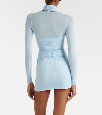 Draped sheer bodysuit | Wardrobe.NYC