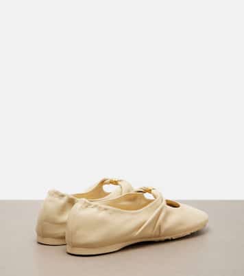 Mary-Jane-Ballerinas Pebble Soft aus Leder | Loewe