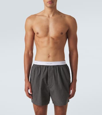 Caleçon Owen en coton à carreaux | Calvin Klein Collection