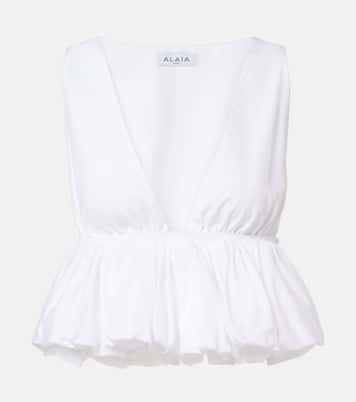Peplum cotton top | Alaïa