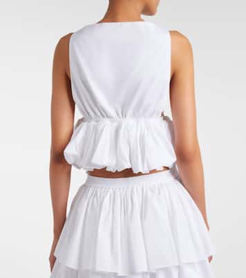 Peplum cotton top | Alaïa